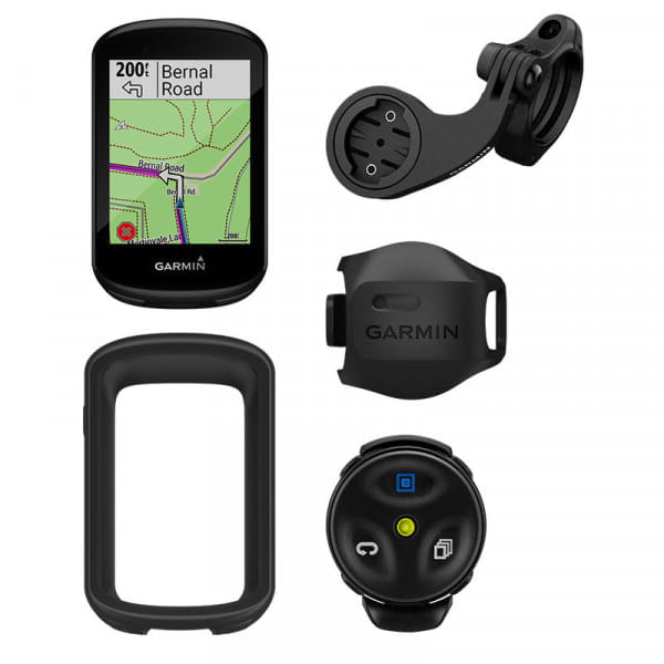 Garmin Edge 830 GPS-Fahrradcomputer MTB-Bundle mit MTB-Lenkerhalterung, Geschwindigkeitssensor, Edge