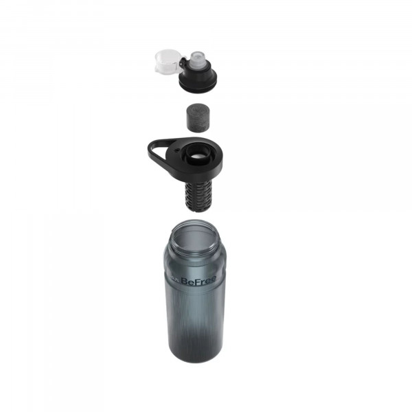 Katadyn BeFree AC Bottle 0.7L - Smoke Trinkflasche mit Membran-/Aktivkohlefilter
