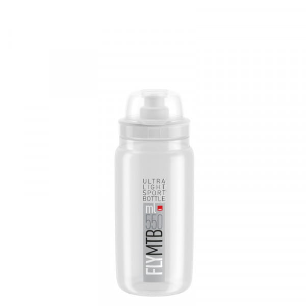 Elite Trinkflasche Fly MTB 550 ml Transparent-Grau