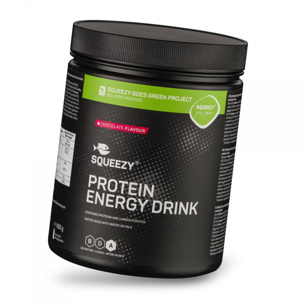 SQUEEZY Protein Energy Drink Schokolade (650 g)