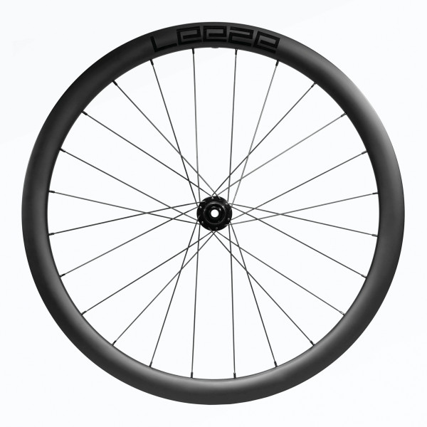 LEEZE CH 40 Gravel-Laufradsatz Carbon mit schwarzen Decals - Shimano-Freilauf