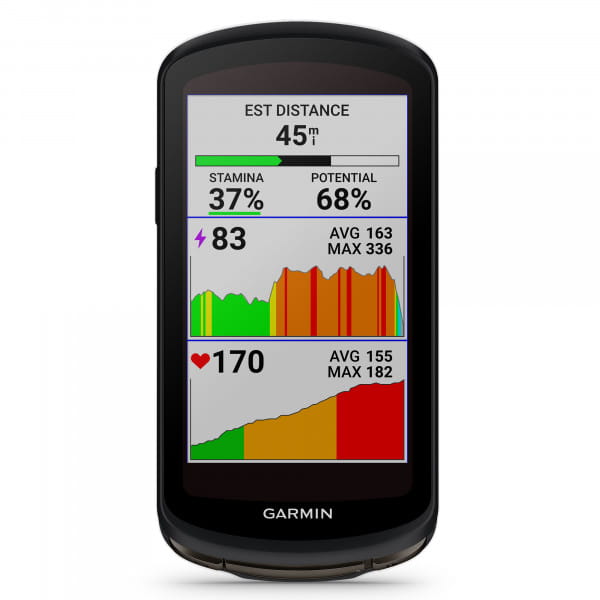 Garmin Edge 1040 SOLAR GPS-Fahrradcomputer mit Navigations- und Online-Funktionen