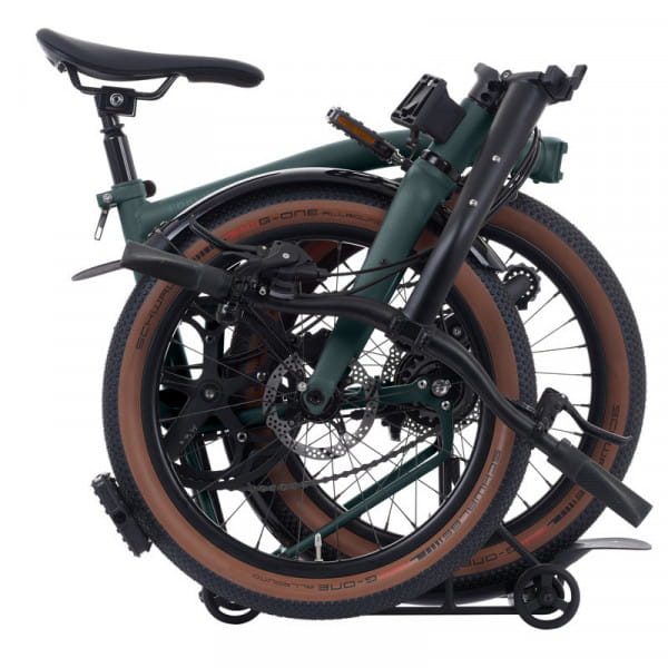 Brompton G Line mit Schutzblechen und Rack - Forest Green Gr. M