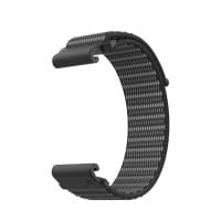 COROS VERTIX Nylon Band Black 22 mm breit mit 22 mm Armbandanschluss - Nylon-Armband Schwarz