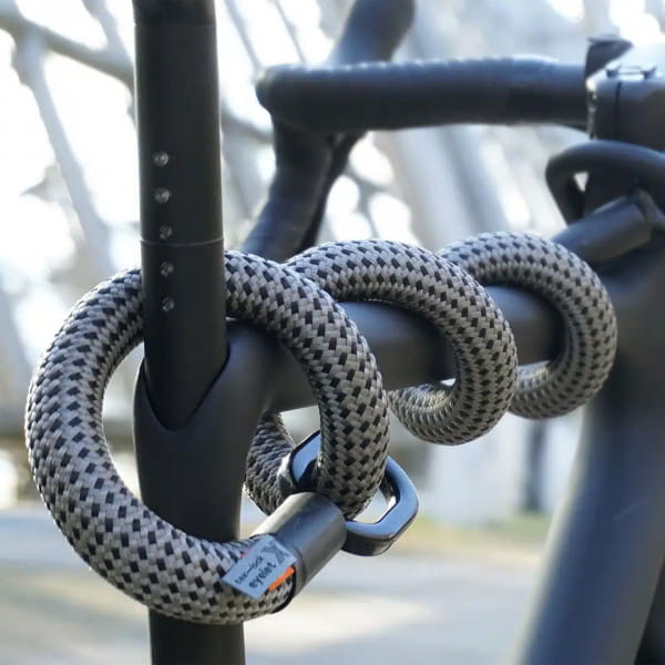 tex-lock eyelet inkl. U/X-lock Fahrradschloss - Electric Grey
