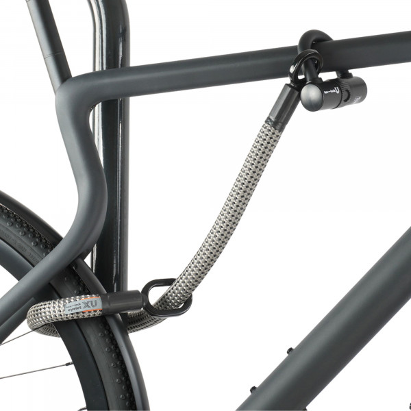tex-lock eyelet inkl. U/X-lock Fahrradschloss - Electric Grey