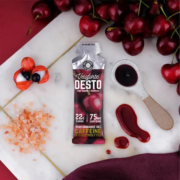 Veloforte Destro - Energy Gel - Sauerkirschen und Guarana (12 x 33 g)