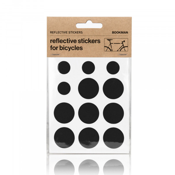 Bookman Sticky Reflectors Black Reflektoraufkleber Punkte Schwarz