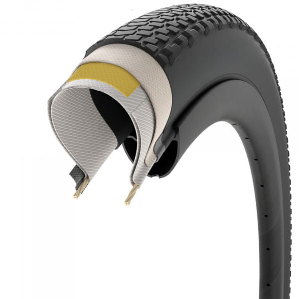 Pirelli Cinturato Gravel H HP 45-622 (700x45c) Schwarz