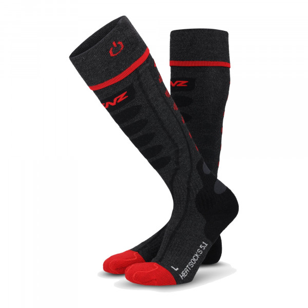 Lenz Heat Sock 5.1 Toe Cap beheizbare Socken - Merino-Materialmix, kniehoch, ohne Akku