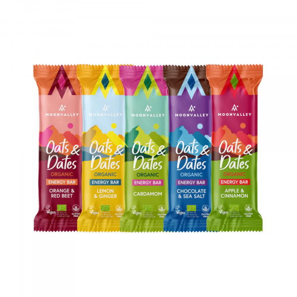 Moonvalley Vegan Oats & Dates Mix Box (15 x 50 g)