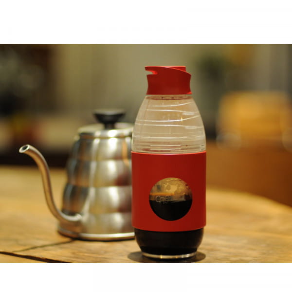 Cafflano Go-Brew Flasche mit Kaffeebrühfunktion - Rot