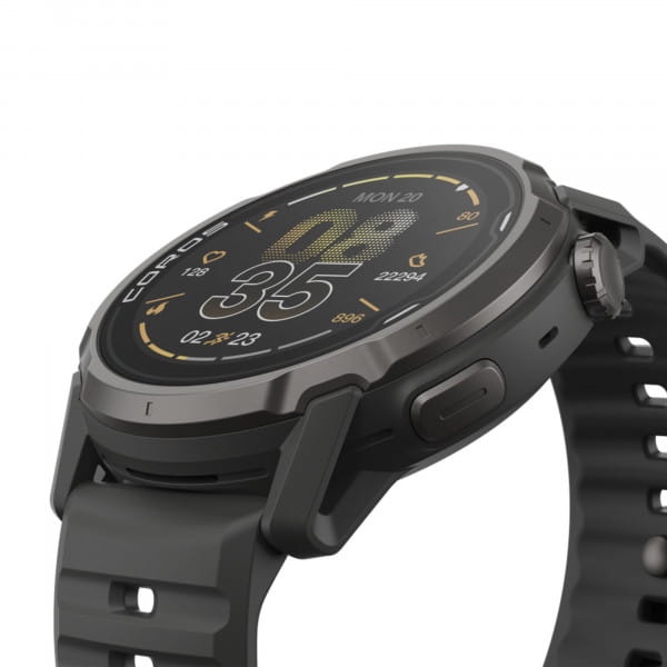 COROS APEX 4 46 mm GPS Multisport-Uhr - Black (Schwarz)