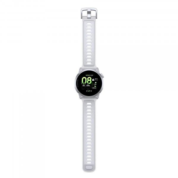 COROS PACE 4 GPS-Sportuhr Premiumversion mit Aluminiumgehäuse & Silikonband - Cloud White