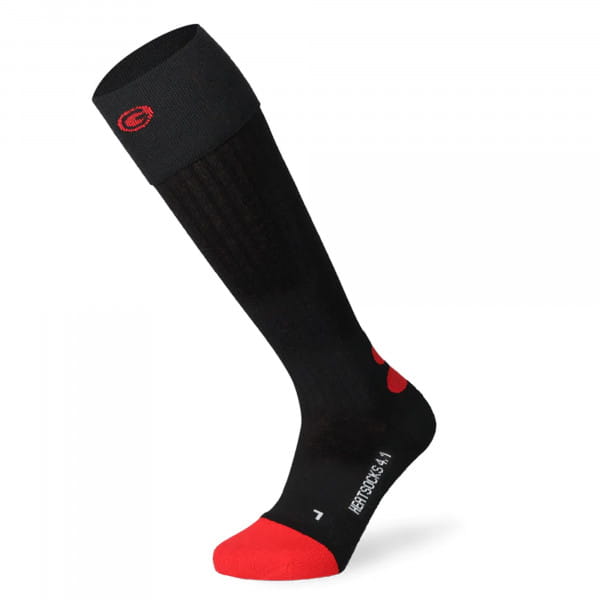 Lenz Heat Sock 4.1 Beheizbare Socken mit Zehenkappe - Schwarz