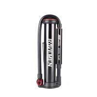 Ravemen Mini-Standpumpe mit Trittstütze & Manometer bis 220 PSI/15 Bar MP02