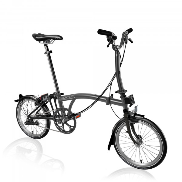 Brompton P Urban mit Teleskop-Sattelstütze und Schutzblechen