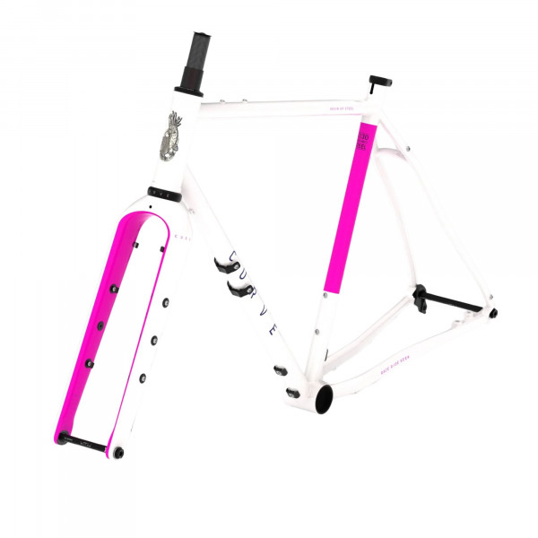 Curve Cycling Kevin of Steel 4 Rahmenset Pink Cockatoo (White)