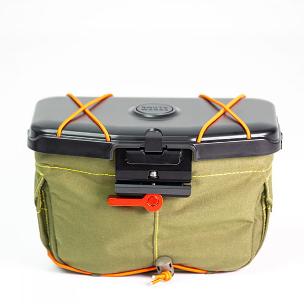 Route Werks The Handlebar Bag - Olive - mit Bike Mount 31,8 mm