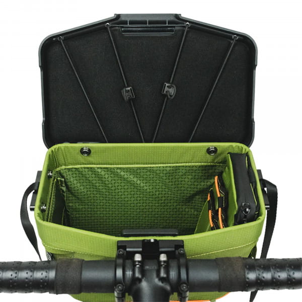Route Werks The Big Handlebar Bag - Olive - mit Bike Mount 31,8 mm